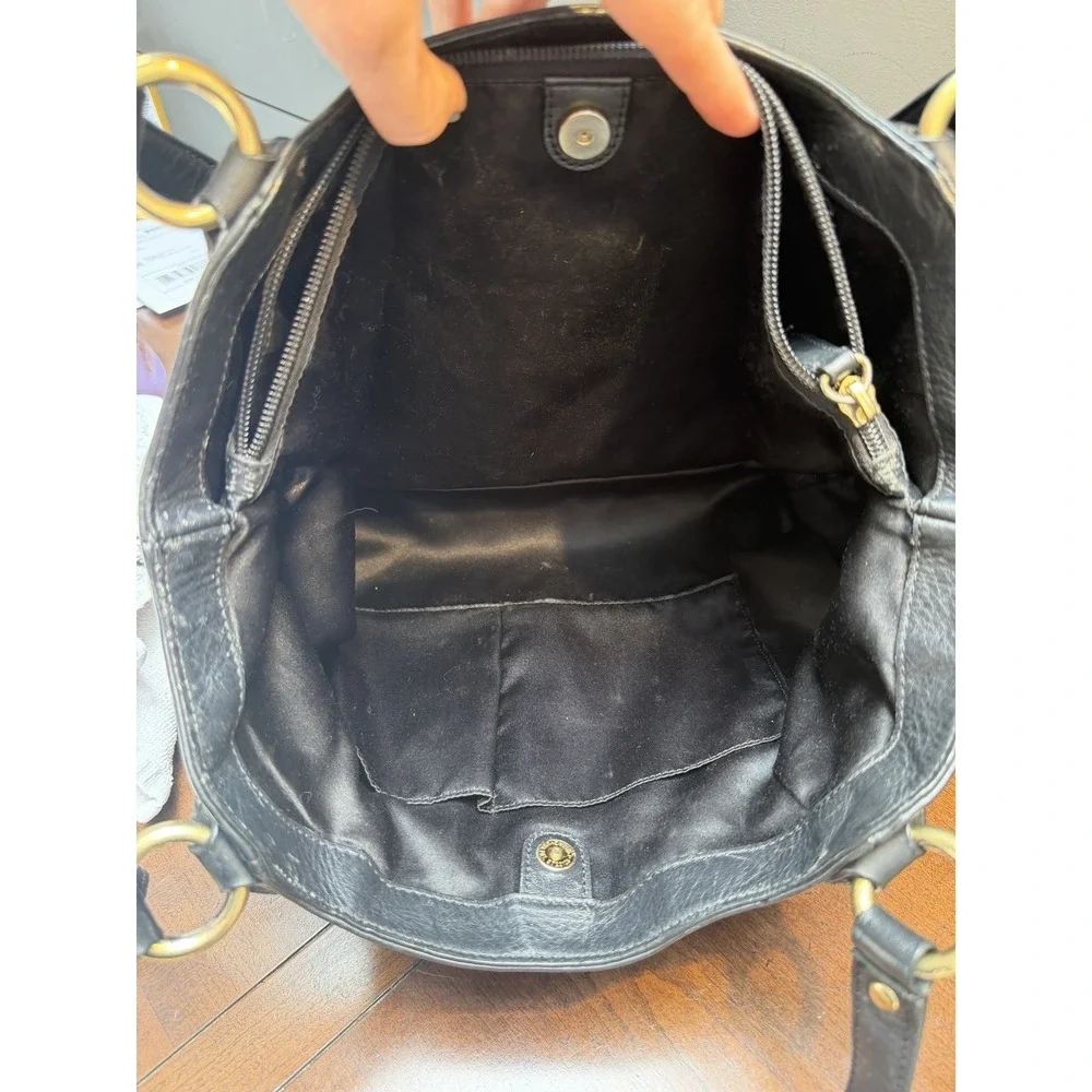 Coach F24961 Campbell Carryall Black Bag POCKETS! Travel Festival Luxury Hobo - Picture 12 of 13